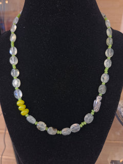 Prehnite necklace