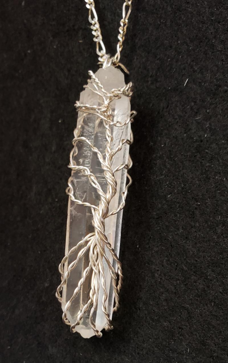 Tree of Life on a Colombian ﻿Quartz Point Class